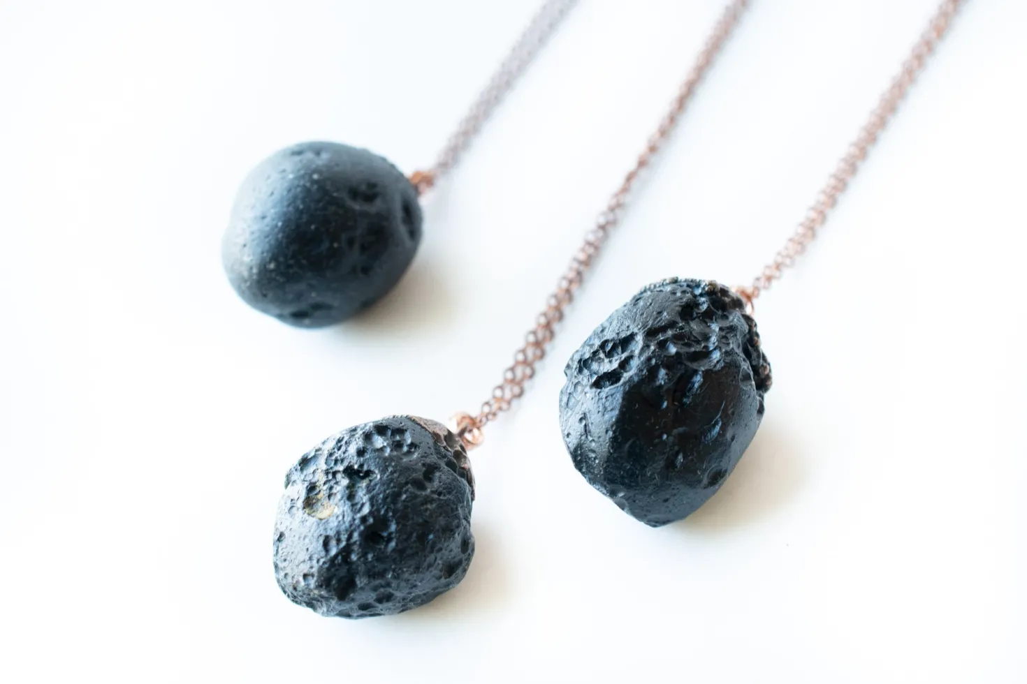 Tektite crystal necklace | Raw authentic tektite jewelry