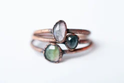 Watermelon tourmaline ring | Faceted tourmaline ring