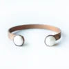 White Pearl Cuff Bracelet | Freshwater Pearl Bracelet